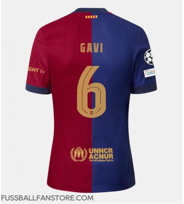 Barcelona Paez Gavi #6 Replik Heimtrikot 2024-25 Kurzarm